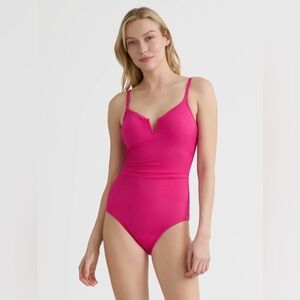 Time and Tru Hot Pink Women's One Piece Swimsuit